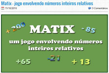 Jogo de Matemática - MATIX 